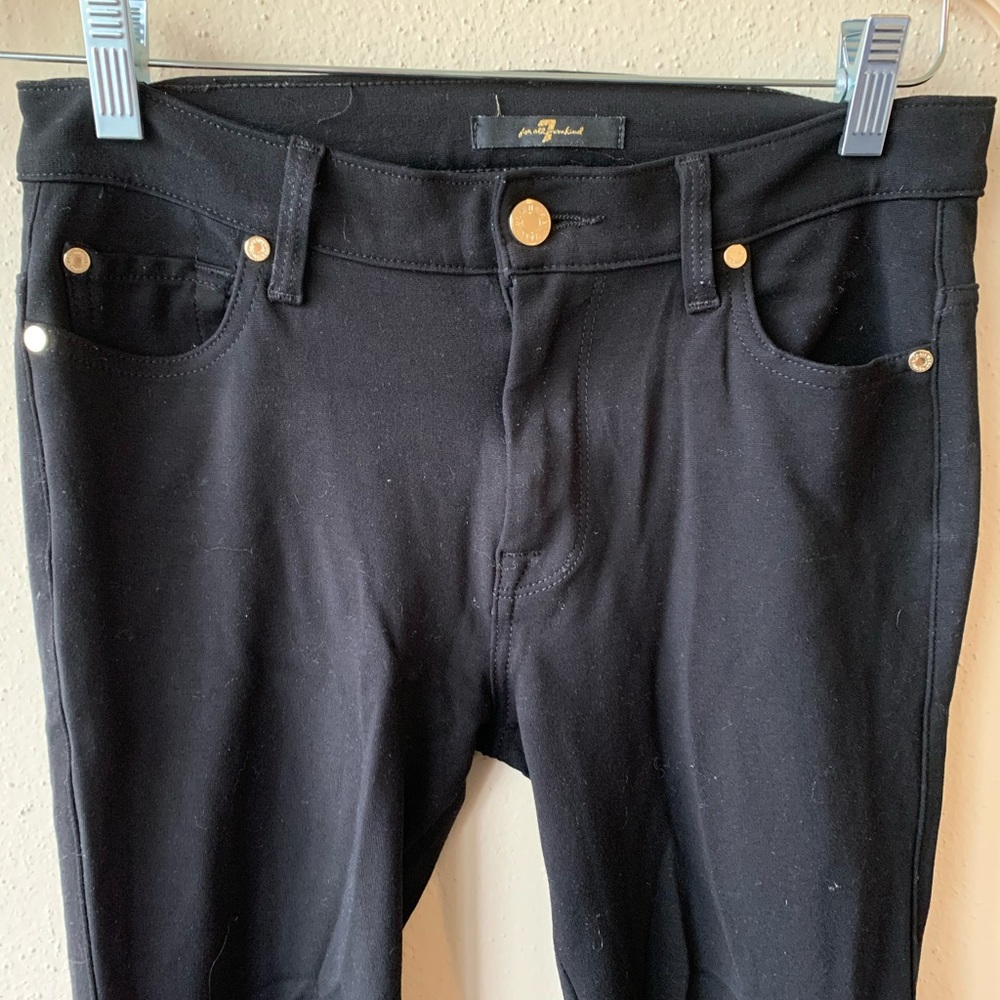 7 for all mankind black leggings - Picture 2 of 4